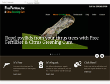 Tablet Screenshot of freefertilizer.com